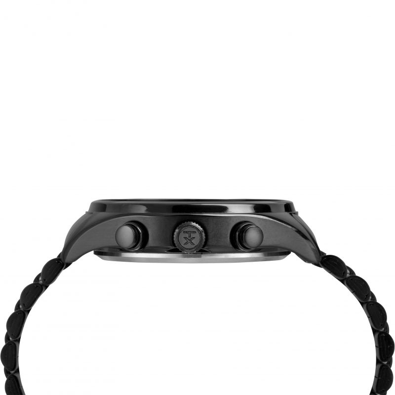 Timex Men's Waterbury Chronograph Watch with Black Dial and Black Stainless Steel Strap TW2R88600
