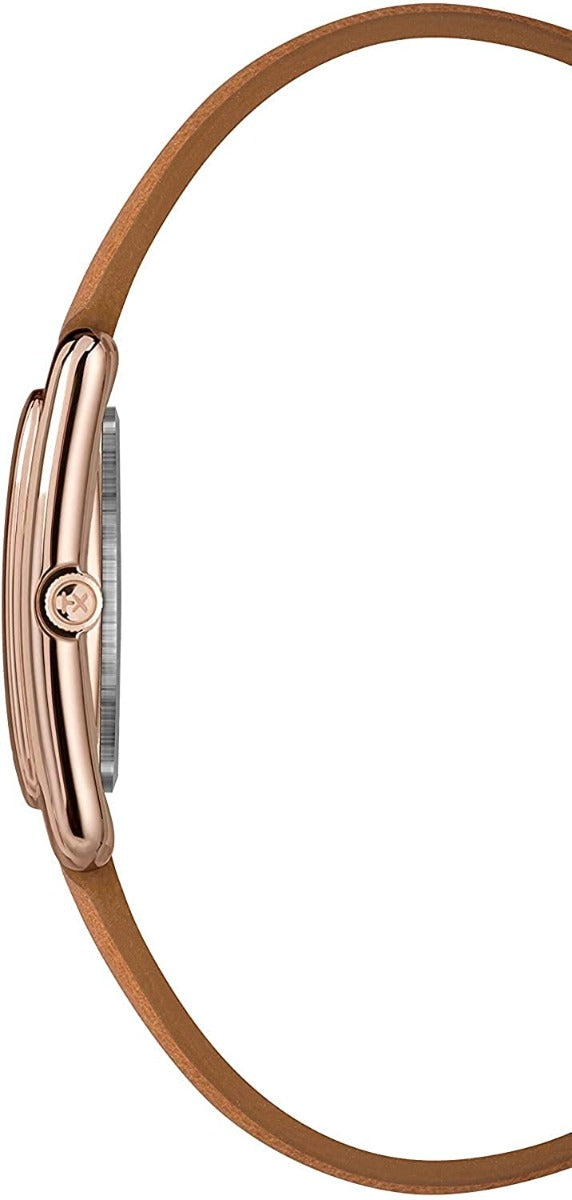 Timex Meriden Ladies Watch with Silver Dial and Brown Strap TW2R89500