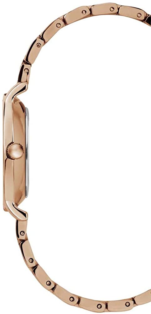 Timex Ladies Classic Watch with Silver Dial and Rose Gold Strap TW2R94000