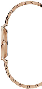 Timex Ladies Classic Watch with Silver Dial and Rose Gold Strap TW2R94000