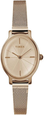 Timex Ladies Watch with Rose Gold Dial and Rose Gold Milanese Strap TW2R94400
