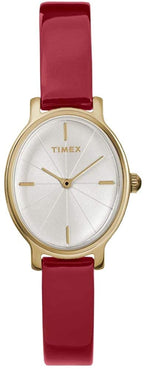 Clocwaith Merched Timex Milano gyda Strap Coch a Deial Arian TW2R94700