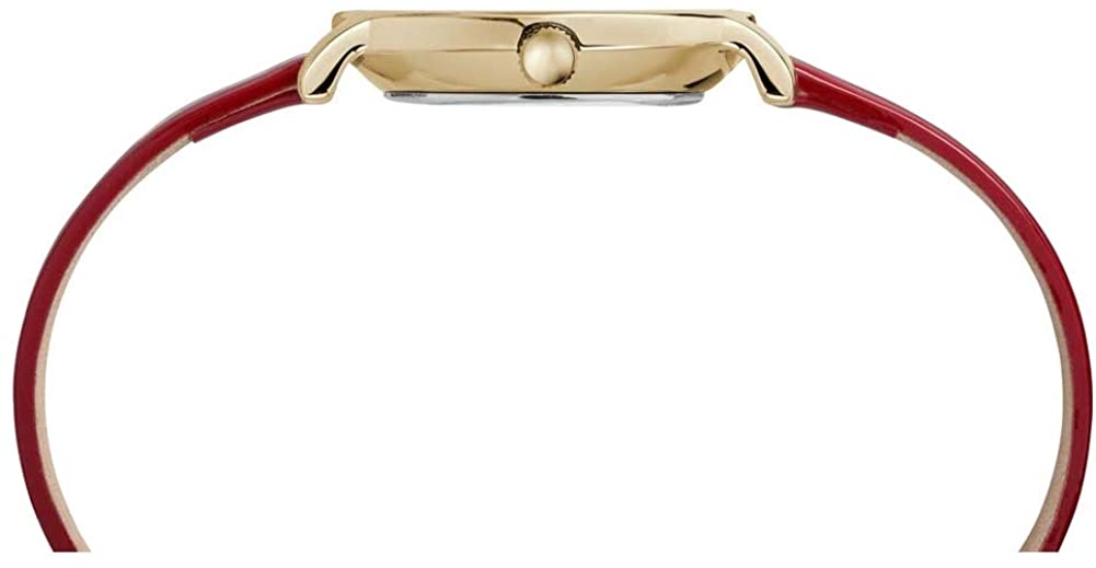 Clocwaith Merched Timex Milano gyda Strap Coch a Deial Arian TW2R94700