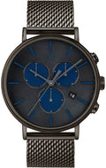 Timex Mens FAIRFIELD Chronograph Watch with Grey Dial and Grey Milanese Strap TW2R98000