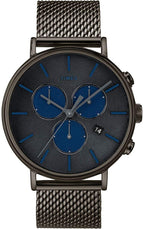 Timex Mens FAIRFIELD Chronograph Watch with Grey Dial and Grey Milanese Strap TW2R98000