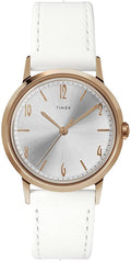 Timex Marlin Ladies Watch with White Leather Strap TW2T18300