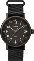 Timex Mens Watch with Black Indiglo Dial and Black Fabric Strap TW2T20800