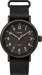 Timex Mens Watch with Black Indiglo Dial and Black Fabric Strap TW2T20800