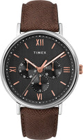 Timex Men's Southview Watch with Brown Leather Strap TW2T35000