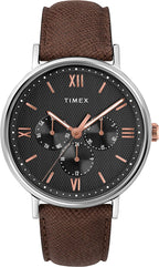 Timex Men's Southview Watch with Brown Leather Strap TW2T35000