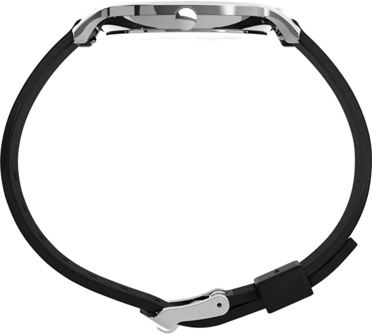 Timex Men's Easy Reader Watch with White Dial and Black Leather Strap TW2T66300