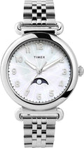 Timex Ladies Moonphase Heritage Watch with Mother of Pearl Dial TW2T89700