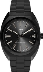 Timex Men's Milano XL Watch with Black Dial and Back Strap TW2U15500