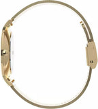Timex Full Bloom Ladies Watch with Pink Dial and Gold Strap TW2U19100
