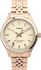 Timex Women's Waterbury Neon Watch with Rose Gold Bracelet TW2U23300