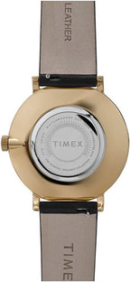 Timex Celestial Opulence Ladies Watch with Black Leather Strap TW2U41200
