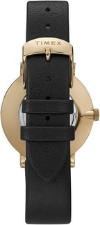 Timex Celestial Opulence Ladies Watch with Black Leather Strap TW2U41200