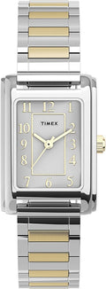 Timex Ladies Meriden Watch with Silver Dial and Two Tone Expanding Bracelet TW2U44200