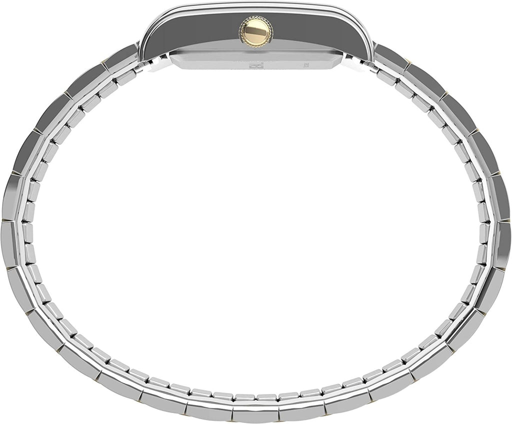 Timex Ladies Meriden Watch with Silver Dial and Two Tone Expanding Bracelet TW2U44200