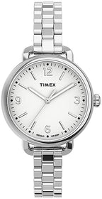 Timex Ladies Demi Watch with White Dial and Silver Bracelet TW2U60300