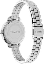 Timex Ladies Demi Watch with White Dial and Silver Bracelet TW2U60300