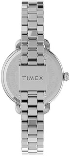Timex Ladies Demi Watch with White Dial and Silver Bracelet TW2U60300