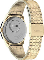 Timex Men's Watch with Blue Dial and Gold Bracelet TW2U62000
