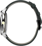 Timex Mens Watch with White Dial and Grey Leather Strap TW2U67500