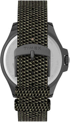 Timex Mens Watch with Black Dial and Green Strap TW2U81900