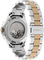 Timex Mens Automatic Watch with Blue Dial and Two Tone Bracelet TW2U83500
