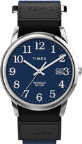 Timex Mens Watch with Blue Dial and Black Canvas Strap TW2U85000