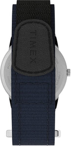 Timex Mens Watch with Blue Dial and Black Canvas Strap TW2U85000