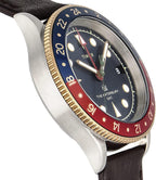 Timex Waterbury Mens Watch with Blue Dial and Brown Strap TW2U90500