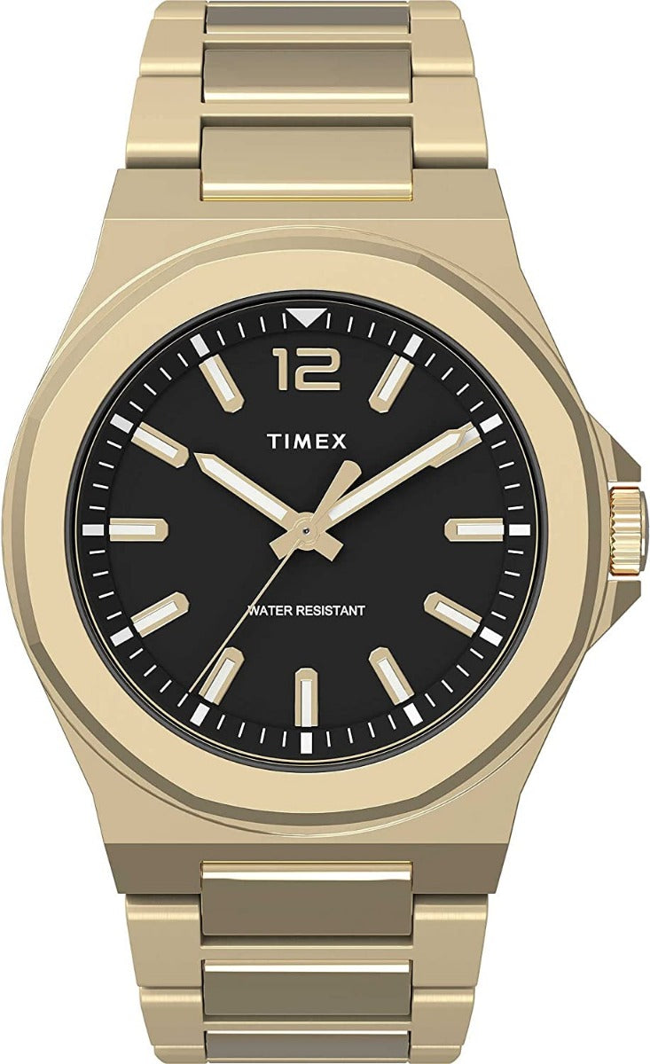 Clocsen Dynion Timex Trend Essex Ave gyda Breichled Aur TW2V02100