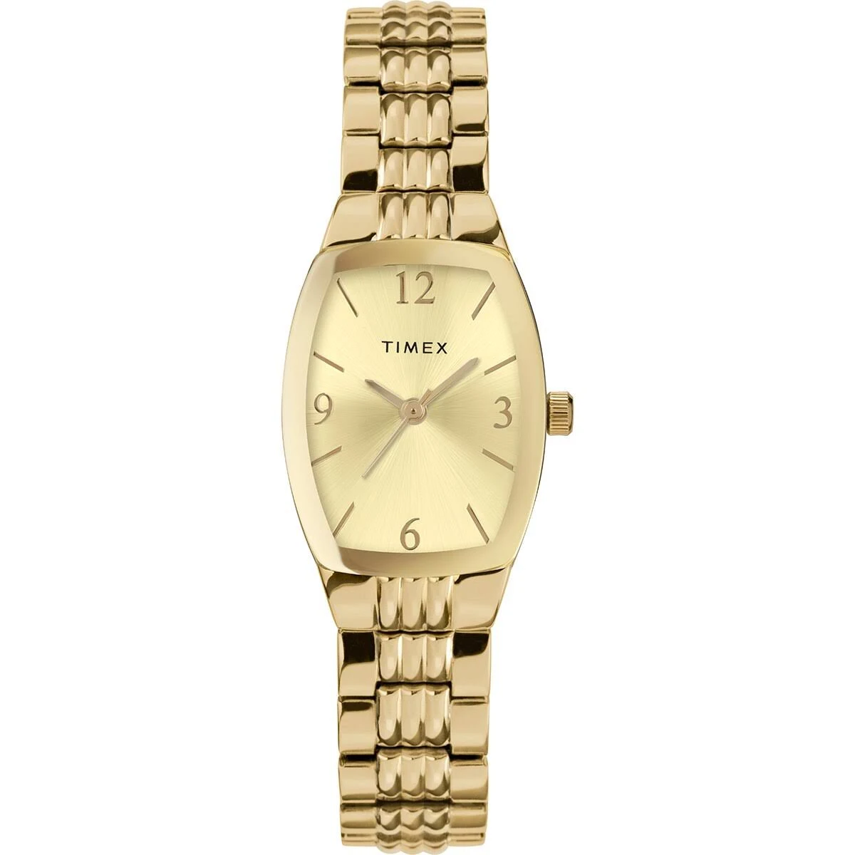 Watsh Merched Timex Main Street gydag Wyneb Aur a Strap Ehangol Aur TW2V25600