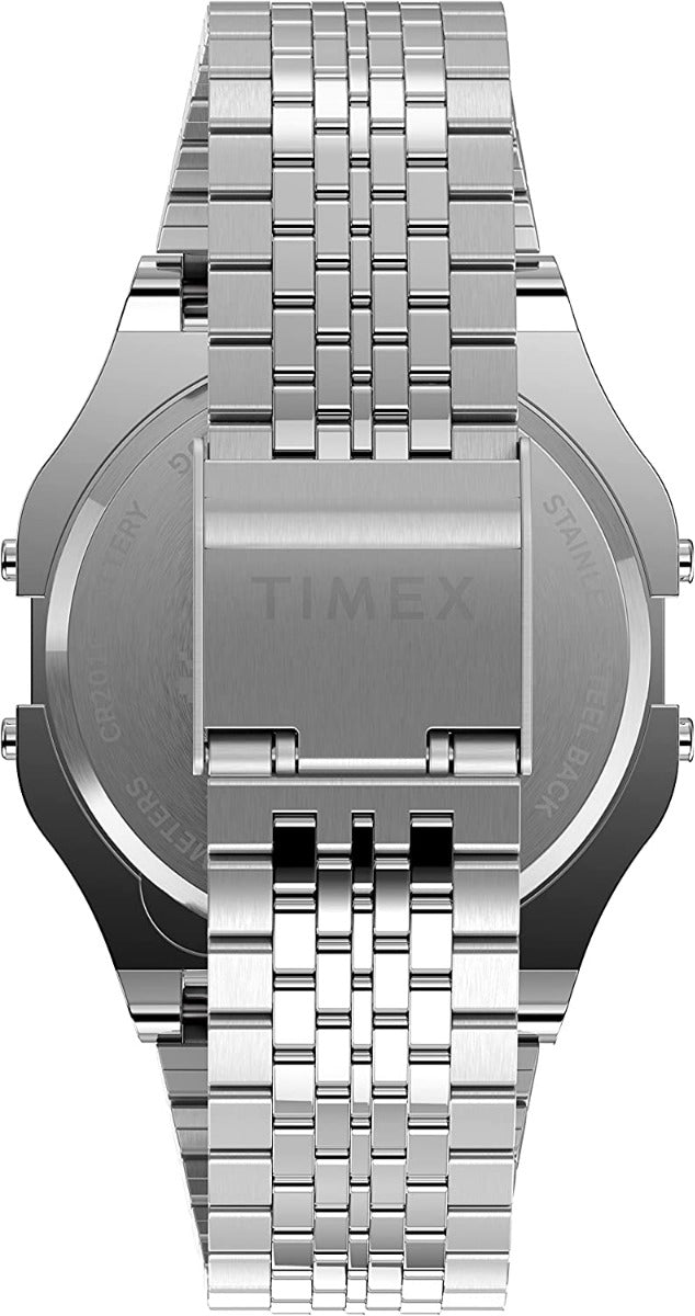 Timex Space Invaders Retro Digital Watch with Silver Bracelet TW2V30000