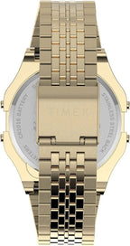 Timex Space Invaders Retro Digital Watch with Gold Bracelet TW2V30100