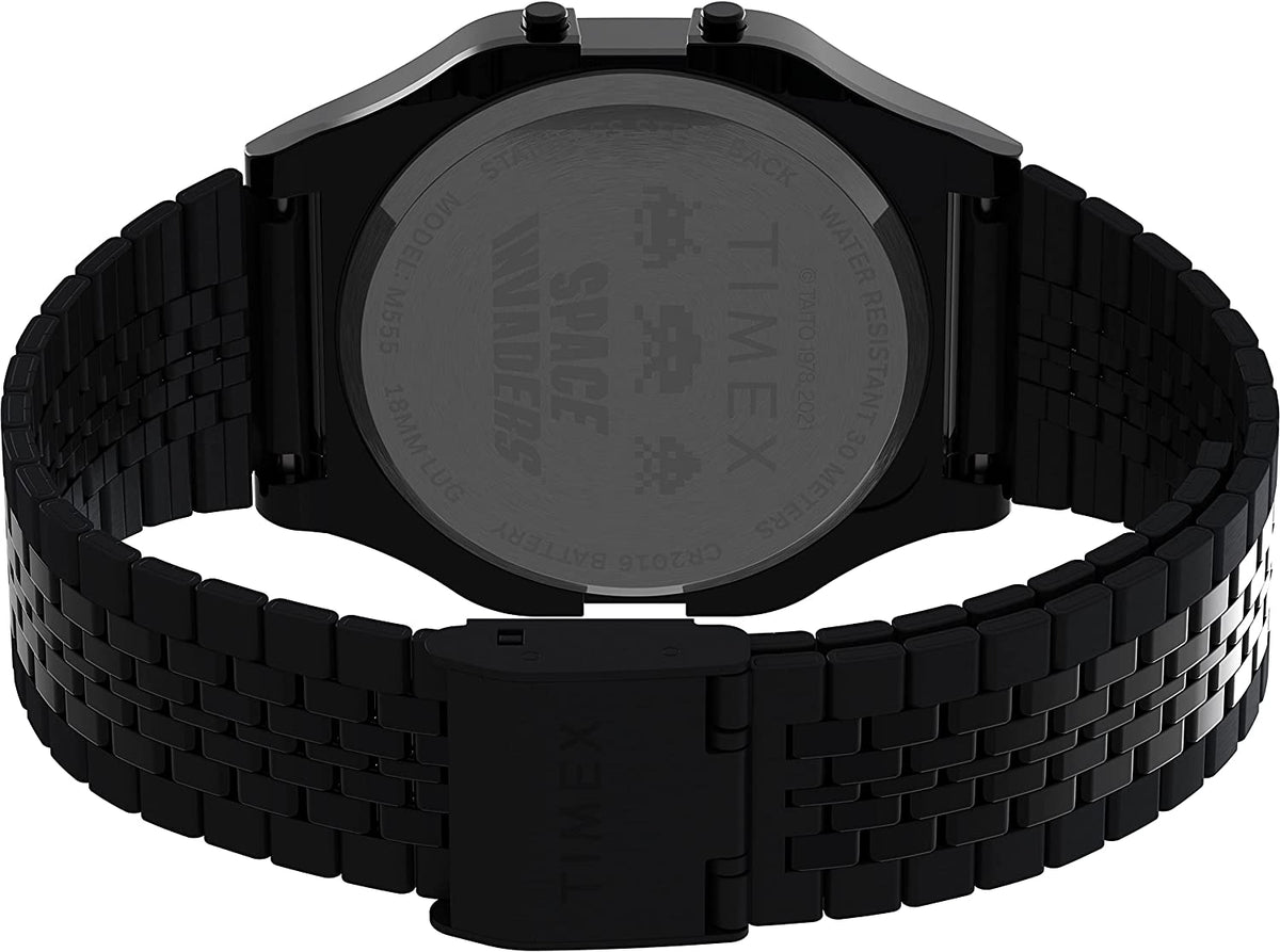 Timex Digital Watch with Black Dial and Black Bracelet TW2V30200