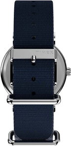 Timex Weekender Watch with White Dial and Blue Nylon Strap TW2V41900