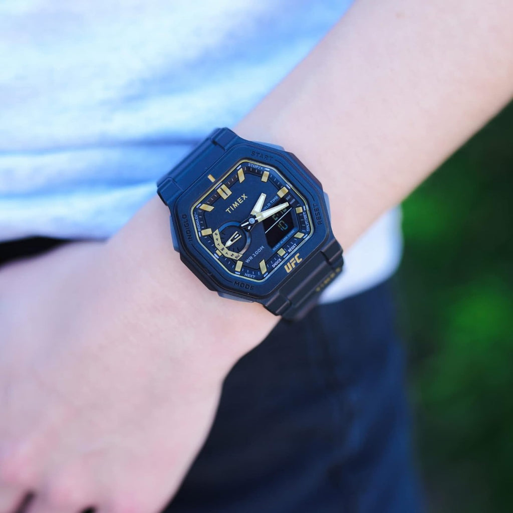 Timex UFC Colossus Mens Watch with Black Resin Strap TW2V55300