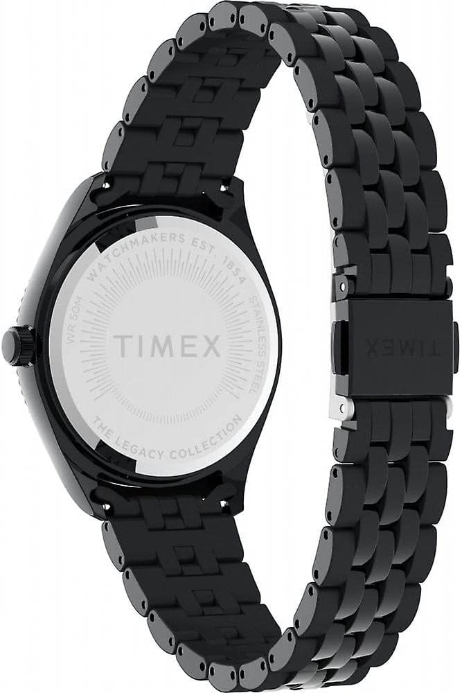Timex Rainbow Ladies Watch with Black Dial and Black Bracelet TW2V61700