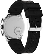 Timex Mens Q Chrono Watch with Black Silicone Strap TW2V70100