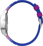 Timex Unisex Digital Watch with Blue and Purple Strap TW2V74600