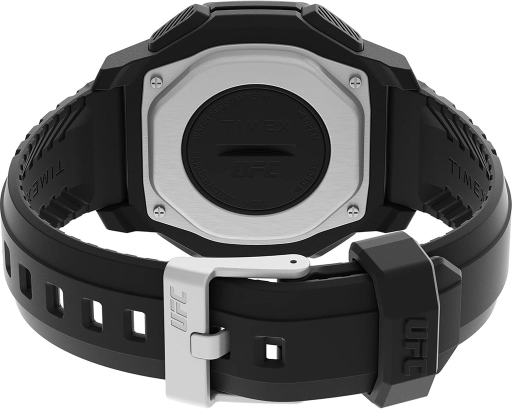 Timex UFC Mens Digital Watch with Black Dial and Black Strap TW2V83800