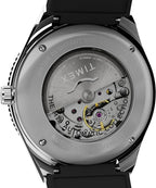 Timex Mens Automatic Watch with Gold Dial and Rubber Strap TW2W47600