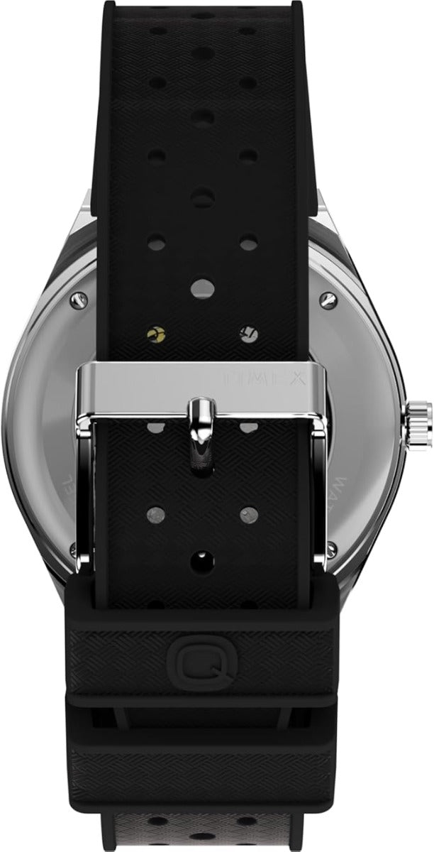 Timex Mens Automatic Watch with Gold Dial and Rubber Strap TW2W47600
