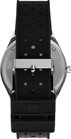 Timex Mens Automatic Watch with Gold Dial and Rubber Strap TW2W47600