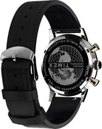 Timex Marlin Mens Chronograph Watch with Black Dial and Black Strap TW2W51500UK
