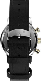 Timex Marlin Mens Chronograph Watch with Black Dial and Black Strap TW2W51500UK