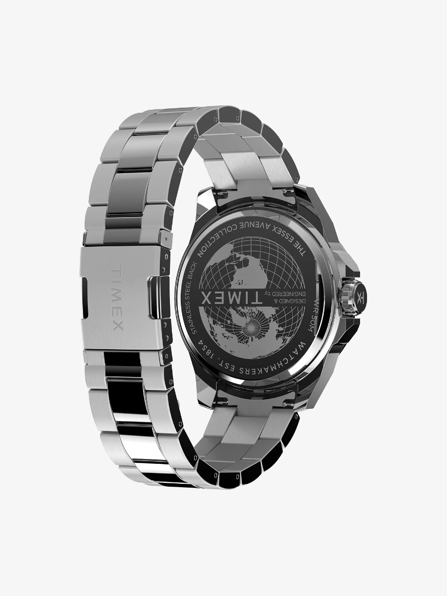 Timex Men's Watch with Black Dial and Stainless Steel Bracelet TW2W79900